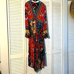 FREE PEOPLE BRIGHT PRINT DRESS